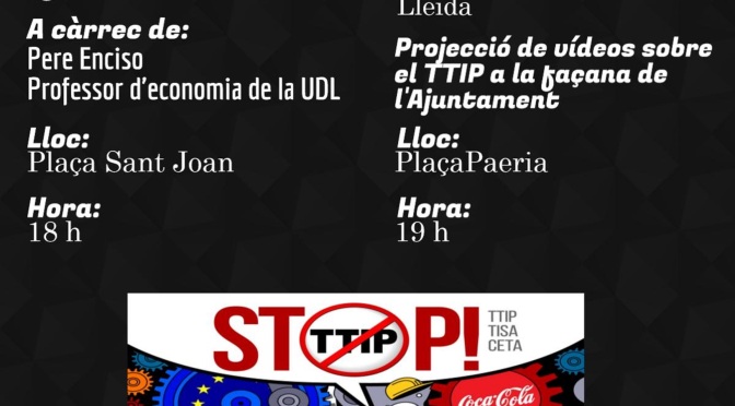 ~ Setmana de campanya #stopTTIP